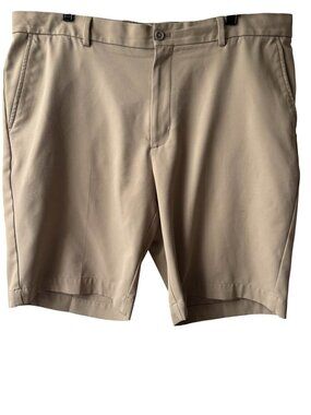 Size 36 Greg Norman Golf Shorts Khaki Performance Polyester Men’s
